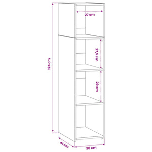 Highboard Artisan Δρυς 30 x 41 x 124 εκ. Επεξεργασμένο Ξύλο - Pakobazaar