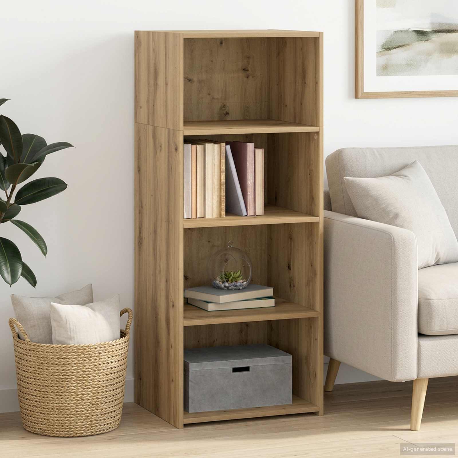 Highboard Artisan Δρυς 50 x 41 x 124 εκ. Επεξεργασμένο Ξύλο