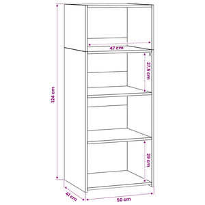 Highboard Artisan Δρυς 50 x 41 x 124 εκ. Επεξεργασμένο Ξύλο - Pakobazaar