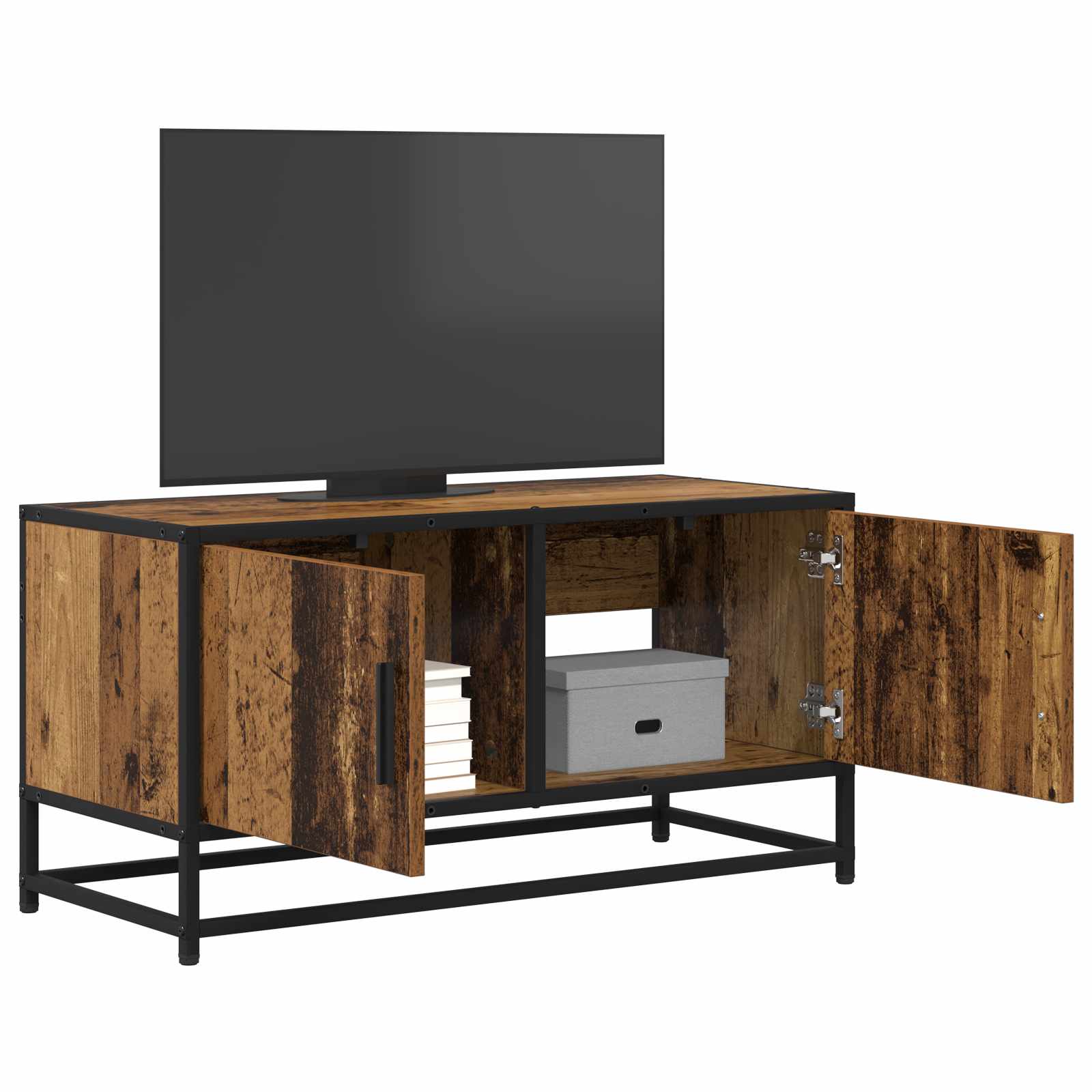 Ντουλάπι TV 80 x 34,5 x 40 εκ Παλαιωμένο ξύλο - Pakobazaar
