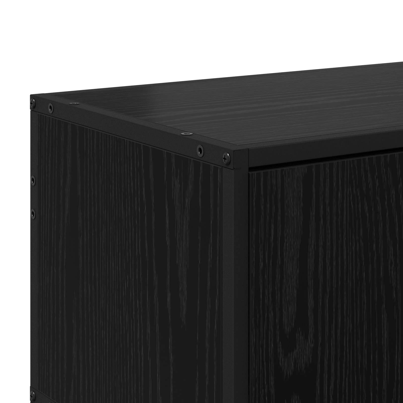 Ντουλάπι TV 80 x 34,5 x 40 εκ Μαύρη Δρυς Επεξεργασμένο Ξύλο - Pakobazaar