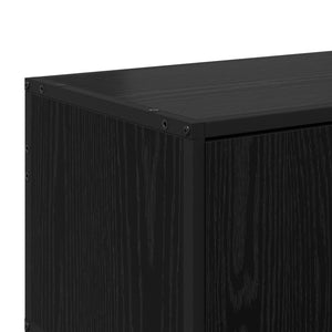 Ντουλάπι TV 80 x 34,5 x 40 εκ Μαύρη Δρυς Επεξεργασμένο Ξύλο - Pakobazaar