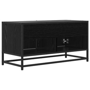 Ντουλάπι TV 80 x 34,5 x 40 εκ Μαύρη Δρυς Επεξεργασμένο Ξύλο - Pakobazaar