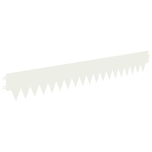 Περίγραμμα γκαζόν 20 pcs 103 x 15 εκ μέταλλο Λευκό - Pakobazaar