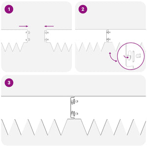 Περίγραμμα γκαζόν 10 pcs 103 x 15 εκ μέταλλο Ανθρακί - Pakobazaar