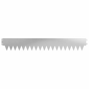 Περίγραμμα γκαζόν 10 pcs 103 x 15 εκ μέταλλο Ασημί - Pakobazaar