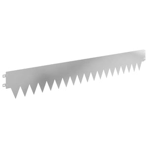 Περίγραμμα γκαζόν 20 pcs 103 x 15 εκ μέταλλο Ασημί - Pakobazaar