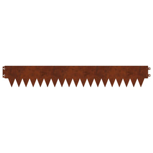 Περίγραμμα γκαζόν 20 pcs 103 x 15 εκ μέταλλο Σκ rusty - Pakobazaar