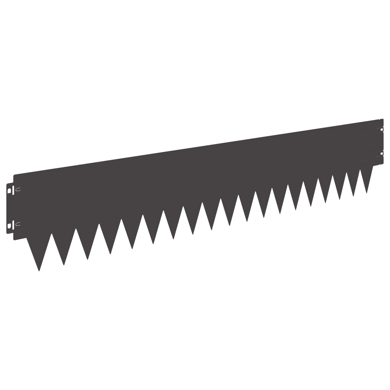 Περίγραμμα γκαζόν 20 pcs 103 x 20 εκ μέταλλο Μαύρο