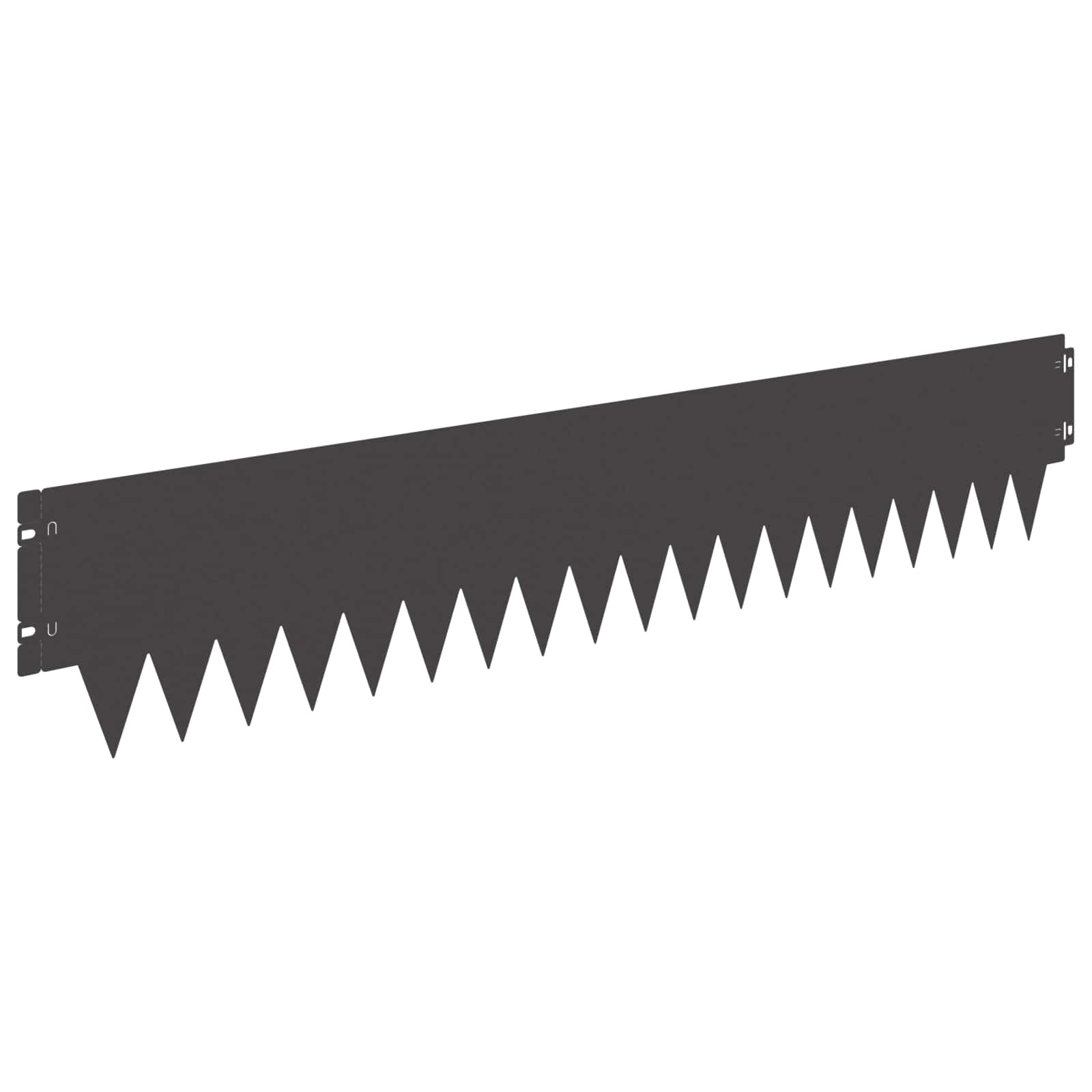 Περίγραμμα γκαζόν 20 pcs 103 x 20 εκ μέταλλο Μαύρο