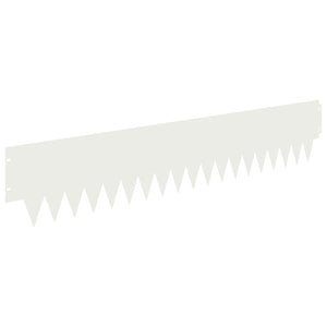 Περίγραμμα γκαζόν 10 pcs 103 x 20 εκ μέταλλο Λευκό - Pakobazaar