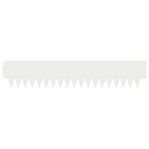 Περίγραμμα γκαζόν 10 pcs 103 x 20 εκ μέταλλο Λευκό - Pakobazaar