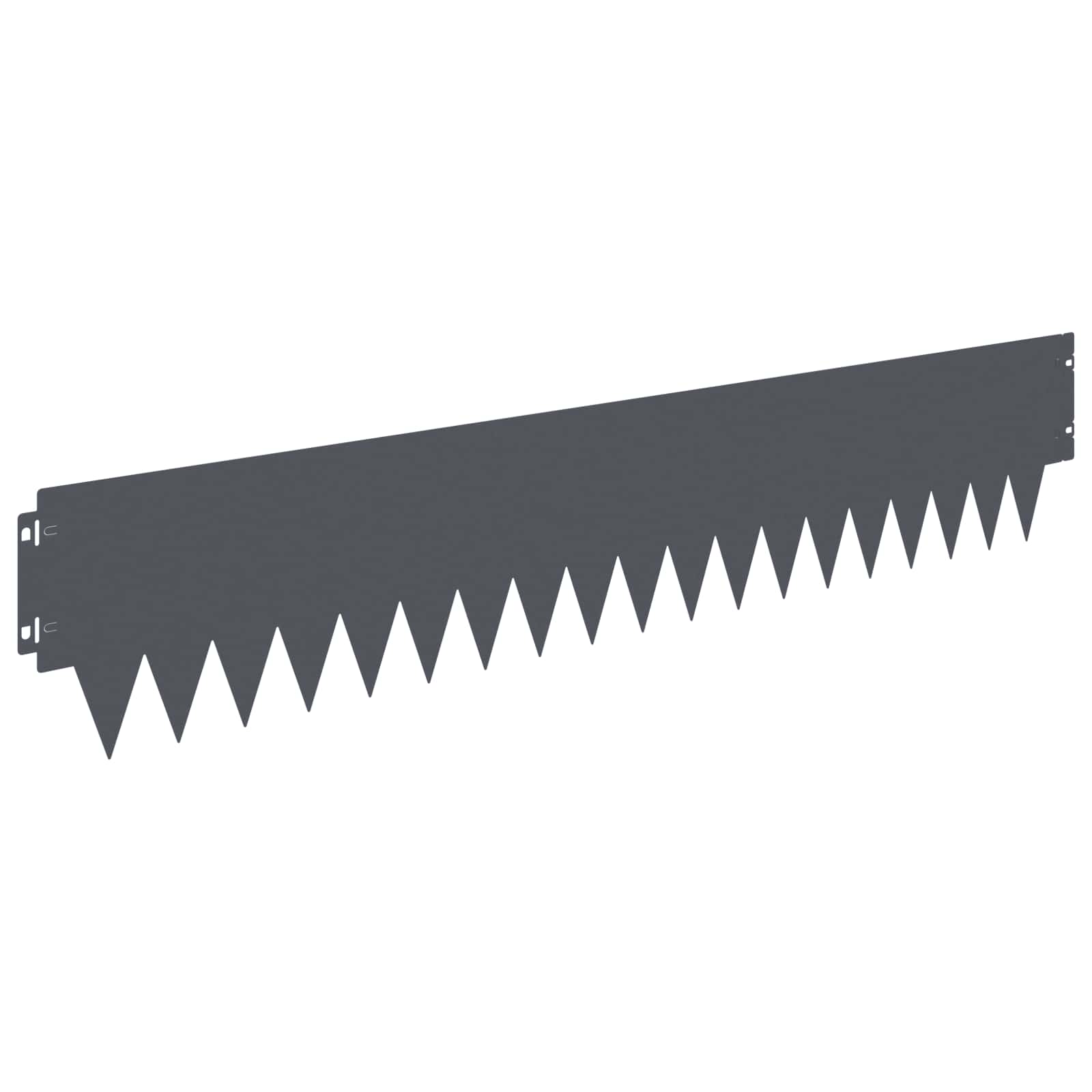 Περίγραμμα γκαζόν 10 pcs 103 x 20 εκ μέταλλο Ανθρακί