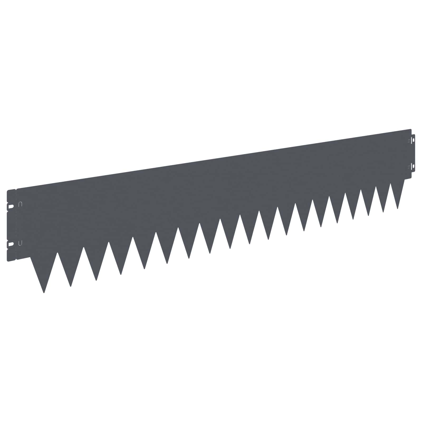 Περίγραμμα γκαζόν 20 pcs 103 x 20 εκ μέταλλο Ανθρακί