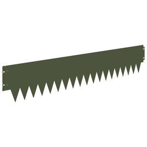 Περίγραμμα γκαζόν 20 pcs 103 x 20 εκ μέταλλο Λαδί - Pakobazaar