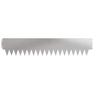 Περίγραμμα γκαζόν 20 pcs 103 x 20 εκ μέταλλο Ασημί - Pakobazaar