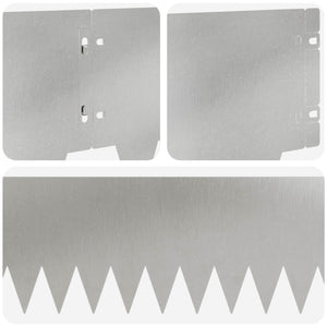 Περίγραμμα γκαζόν 30 pcs 103 x 20 εκ μέταλλο Ασημί - Pakobazaar