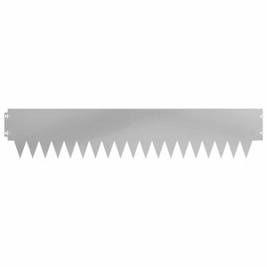 Περίγραμμα γκαζόν 20 pcs 103 x 20 εκ μέταλλο Ασημί - Pakobazaar