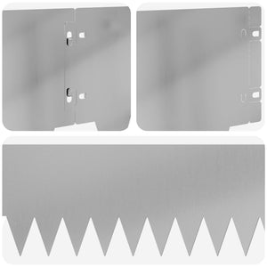 Περίγραμμα γκαζόν 30 pcs 103 x 20 εκ μέταλλο Ασημί - Pakobazaar