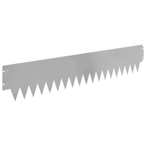 Περίγραμμα γκαζόν 30 pcs 103 x 20 εκ μέταλλο Ασημί - Pakobazaar