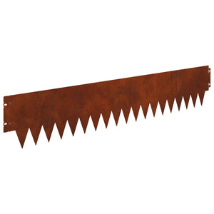 Περίγραμμα γκαζόν 20 pcs 103 x 20 εκ μέταλλο Σκ rusty - Pakobazaar