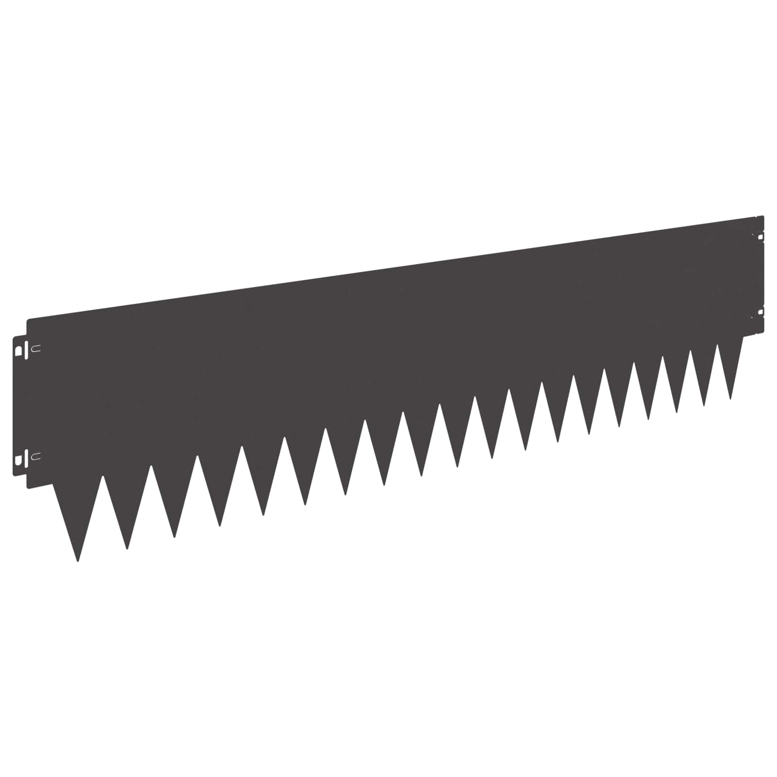 Περίγραμμα γκαζόν 20 pcs 103 x 25 εκ μέταλλο Μαύρο