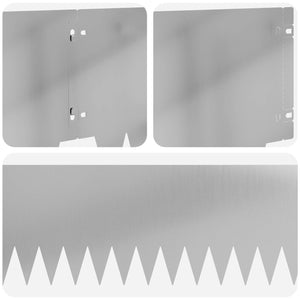 Περίγραμμα γκαζόν 10 pcs 103 x 25 εκ μέταλλο Ασημί - Pakobazaar
