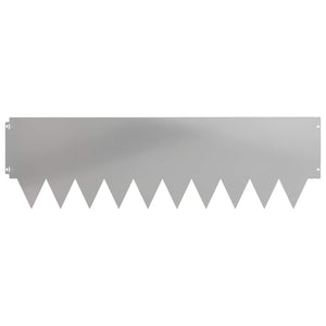 Περίγραμμα γκαζόν 20 pcs 103 x 30 εκατοστά μέταλλο Ασημί - Pakobazaar