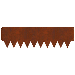 Περίγραμμα γκαζόν 20 pcs 103 x 30 εκ μέταλλο Σκ rusty - Pakobazaar