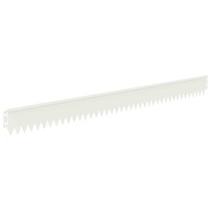Περίγραμμα γκαζόν 10 pcs 103 x 10 εκ Ατσάλι Λευκό - Pakobazaar