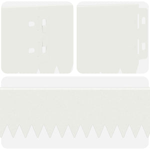 Περίγραμμα γκαζόν 20 pcs 103 x 10 εκ Ατσάλι Λευκό - Pakobazaar