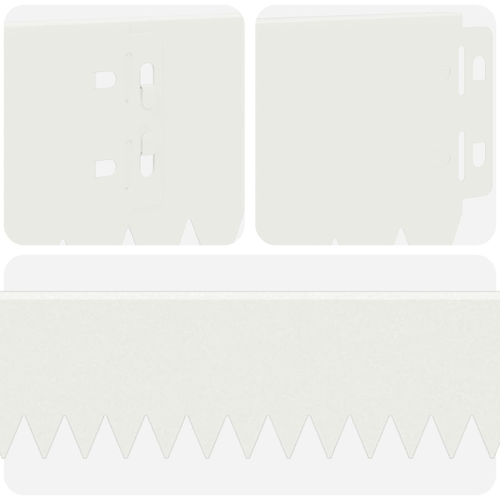 Περίγραμμα γκαζόν 50 pcs 103 x 10 εκ Ατσάλι Λευκό