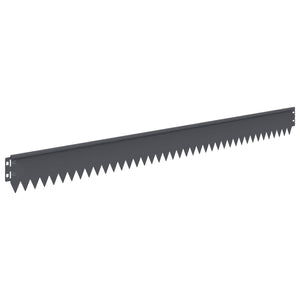 Περίγραμμα γκαζόν 30 pcs 103 x 10 εκ Ατσάλι Ανθρακί - Pakobazaar