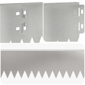 Περίγραμμα γκαζόν 20 pcs 103 x 10 εκ Ατσάλι Ασημί - Pakobazaar
