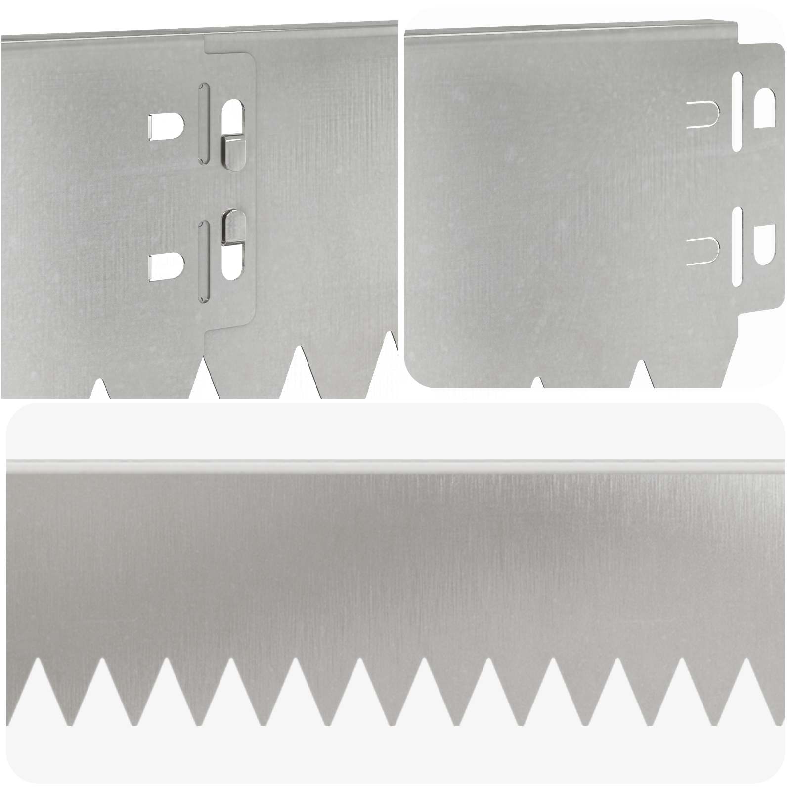 Περίγραμμα γκαζόν 50 pcs 103 x 10 εκ Ατσάλι Ασημί