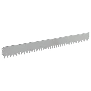 Περίγραμμα γκαζόν 20 pcs 103 x 10 εκ Ατσάλι Ασημί - Pakobazaar
