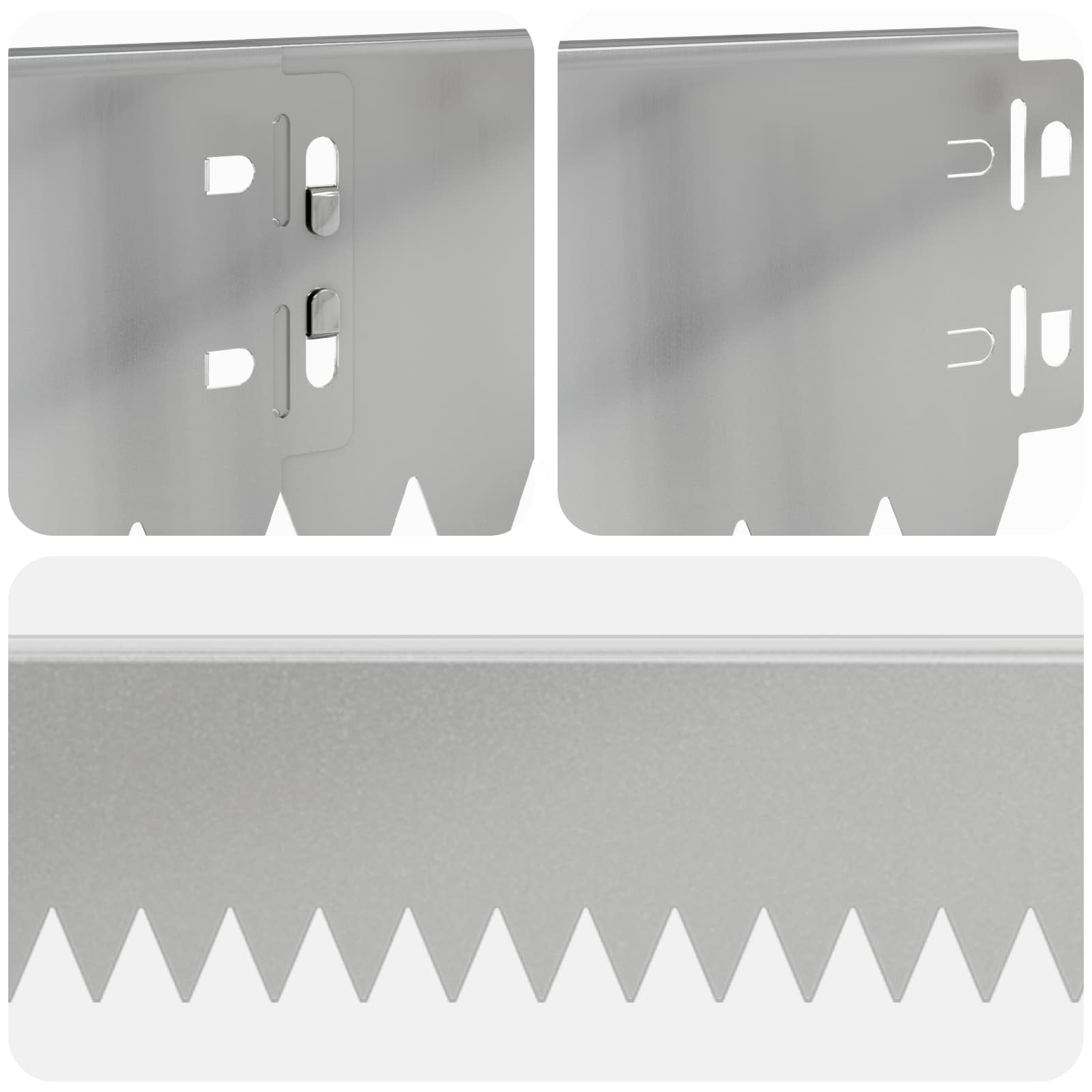 Περίγραμμα γκαζόν 30 pcs 103 x 10 εκ Ατσάλι Ασημί