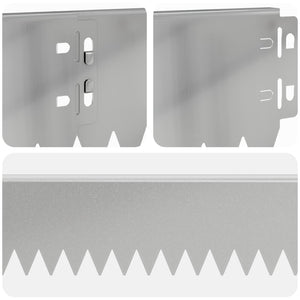 Περίγραμμα γκαζόν 50 pcs 103 x 10 εκ Ατσάλι Ασημί - Pakobazaar