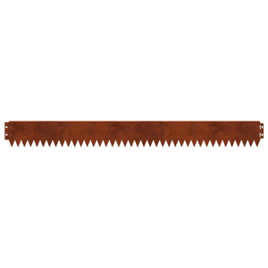 Περίγραμμα γκαζόν 20 pcs 103 x 10 εκ Ατσάλι Σκ rusty - Pakobazaar
