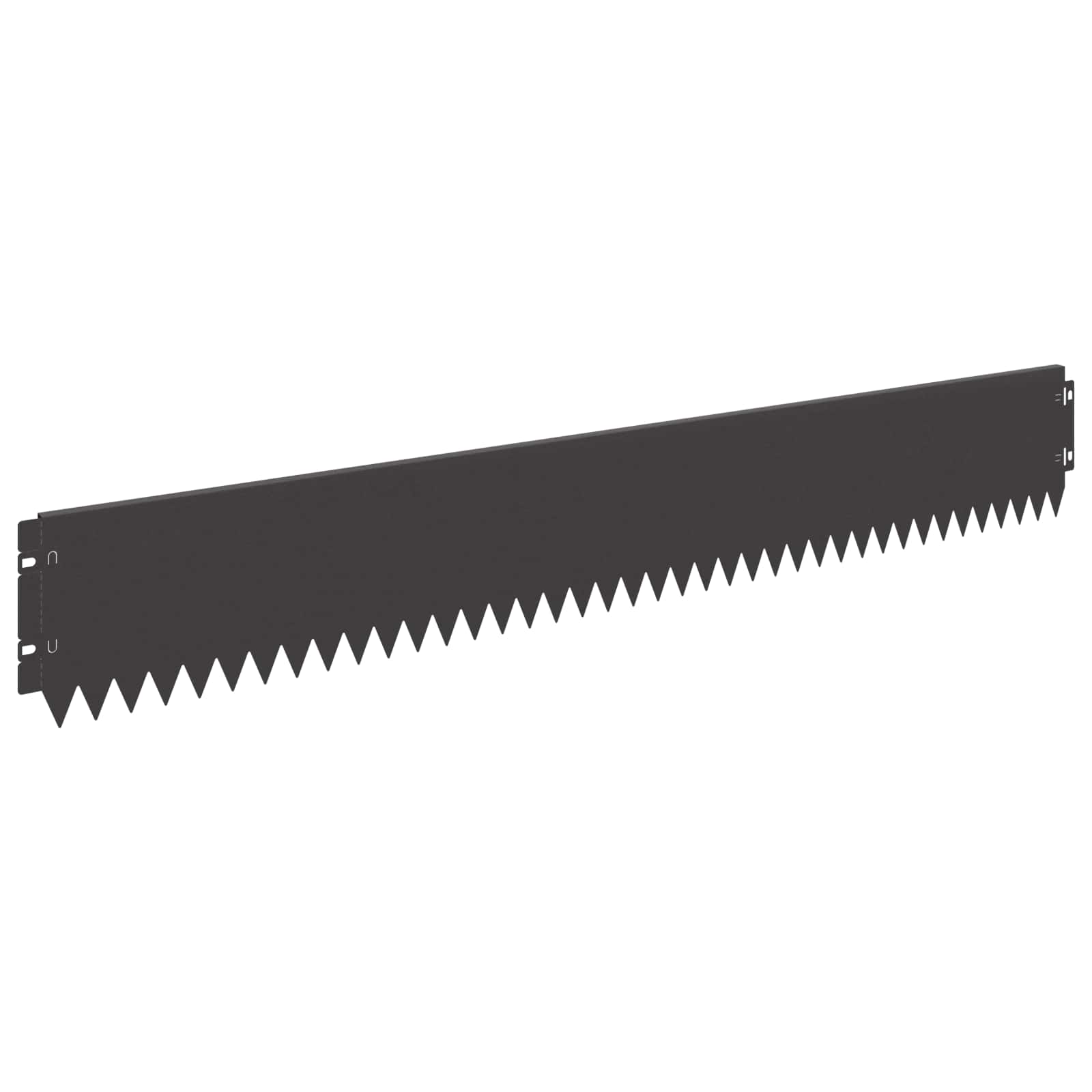 Περίγραμμα γκαζόν 10 pcs 103 x 15 εκ Ατσάλι Μαύρο