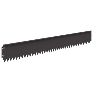 Περίγραμμα γκαζόν 10 pcs 103 x 15 εκ Ατσάλι Μαύρο - Pakobazaar