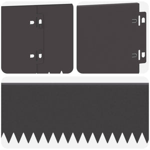 Περίγραμμα γκαζόν 20 pcs 103 x 15 εκ Ατσάλι Μαύρο - Pakobazaar