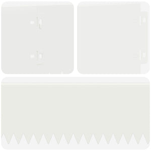 Περίγραμμα γκαζόν 20 pcs 103 x 15 εκ Ατσάλι Λευκό - Pakobazaar