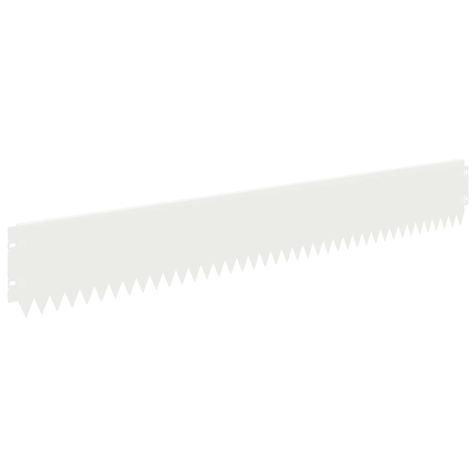 Περίγραμμα γκαζόν 20 pcs 103 x 15 εκ Ατσάλι Λευκό