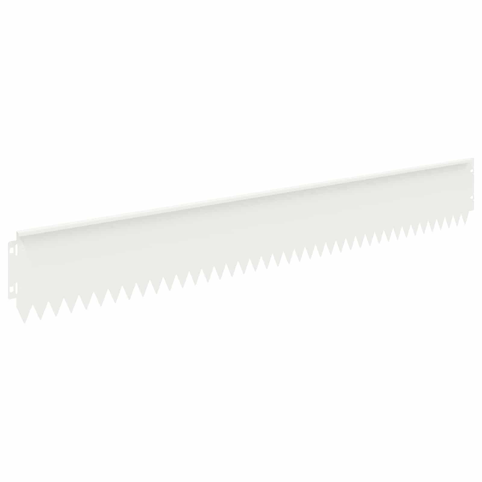 Περίγραμμα γκαζόν 20 pcs 103 x 15 εκ Ατσάλι Λευκό