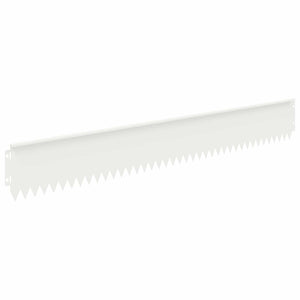 Περίγραμμα γκαζόν 30 pcs 103 x 15 εκ Ατσάλι Λευκό - Pakobazaar