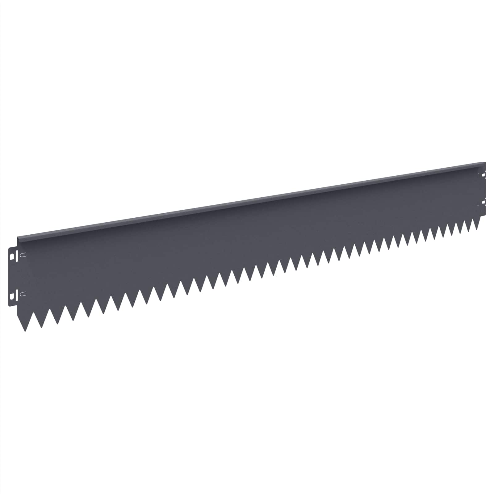 Περίγραμμα γκαζόν 10 pcs 103 x 15 εκ Ατσάλι Ανθρακί