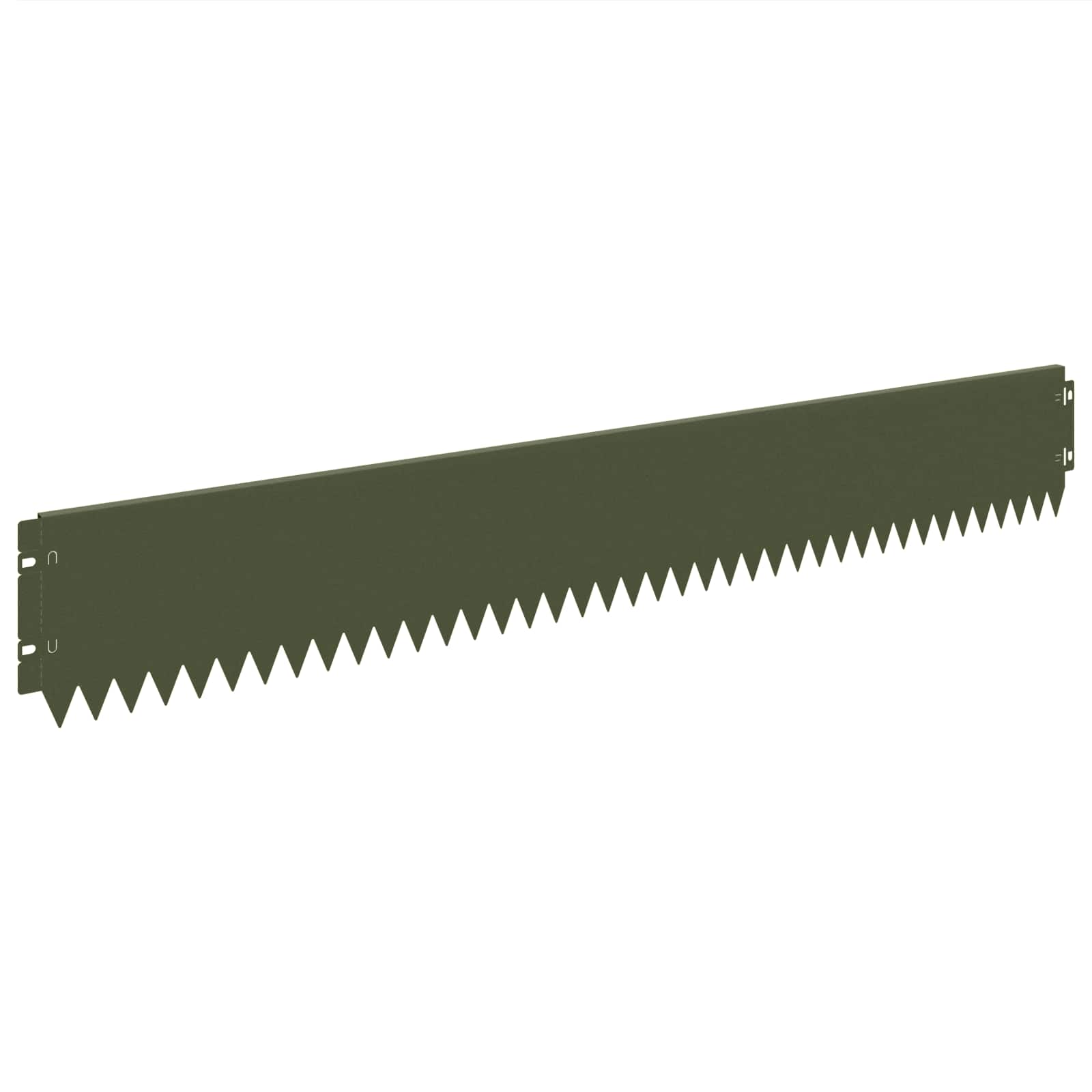 Περίγραμμα γκαζόν 10 pcs 103 x 15 εκ Ατσάλι Λαδί