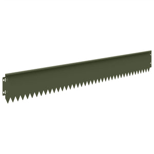 Περίγραμμα γκαζόν 10 pcs 103 x 15 εκ Ατσάλι Λαδί - Pakobazaar