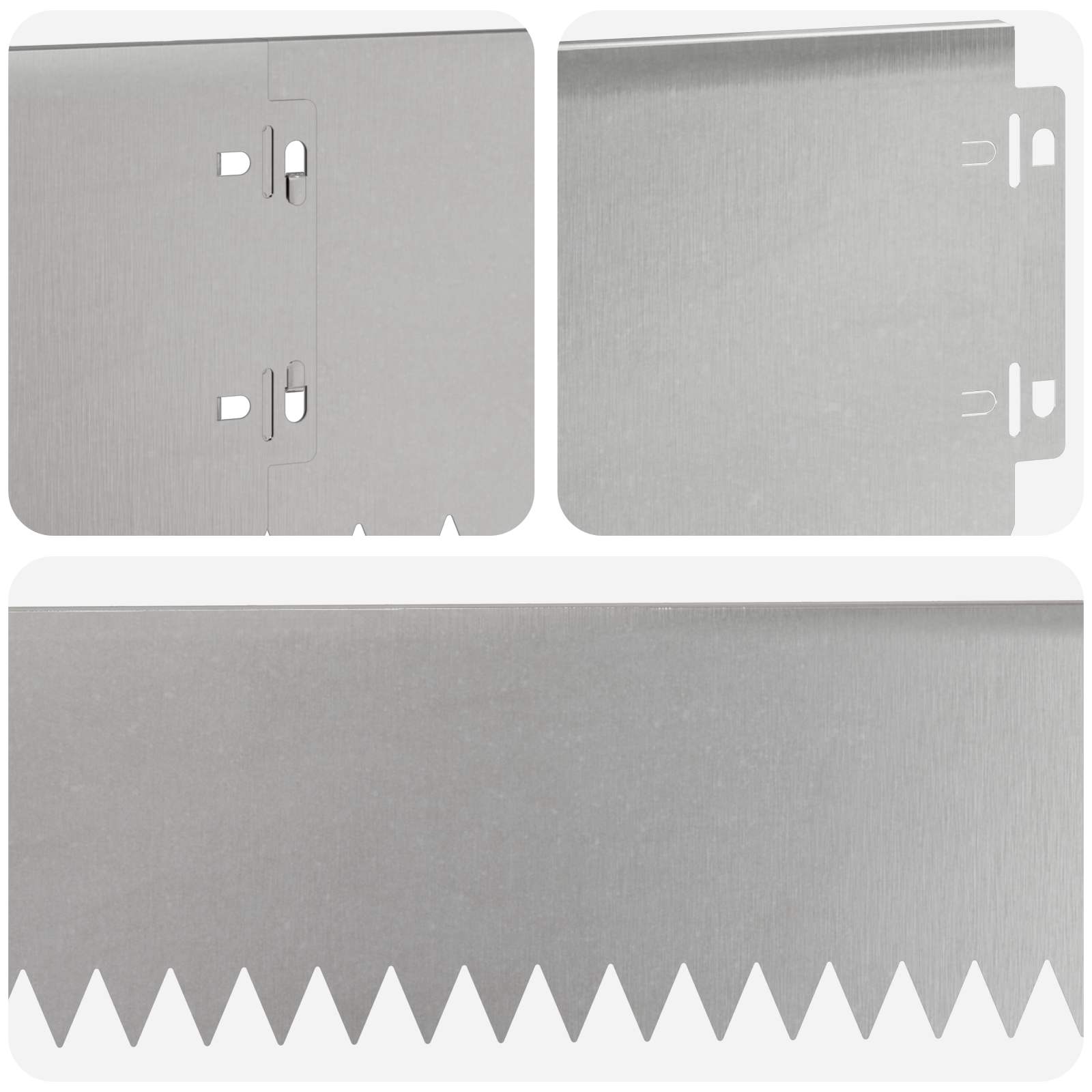 Περίγραμμα γκαζόν 30 pcs 103 x 15 εκ Ατσάλι Ασημί